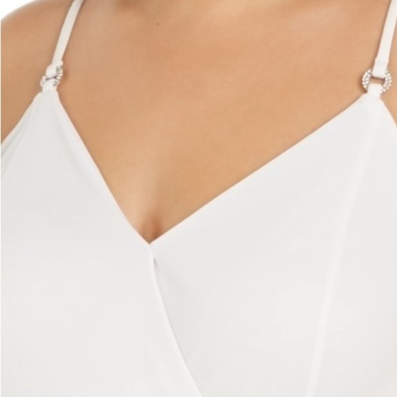 INC International Concepts Women's Plus Size Wrap-Front Tank Top White Sz 0X&3X - Picture 3 of 6